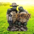 thumbnail image 3 of Garden Statue Decoration Turtle Lantern Sculpture Greetings Animal Crafts Turtles, 3 of 8