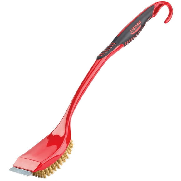 Libman Brosse Barbecue à Long Manche avec Grattoir