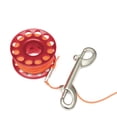 thumbnail image 1 of Carrete dedo dedo carrete de buceo carretes de anclaje cuerda de anclaje de cuerda bajo el agua Equipo de SMB de aviación de aluminio de aluminio con gancho doble rojo Inevent OD003521-02, 1 of 7