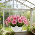 thumbnail image 4 of Self-Watering Hanging Planters, Colorful Garden Flower Plant Pot Container Baskets with Drainer Chain for Indoor Outdoor Use, 4 of 6