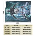 thumbnail image 4 of Manta de franela ultra suave de Jon Snow, cálida y acogedora manta de forro polar, regalo para niños, niñas, adultos, viajes, camping, sofá cama de 40 x 30 pulgadas, 4 of 8
