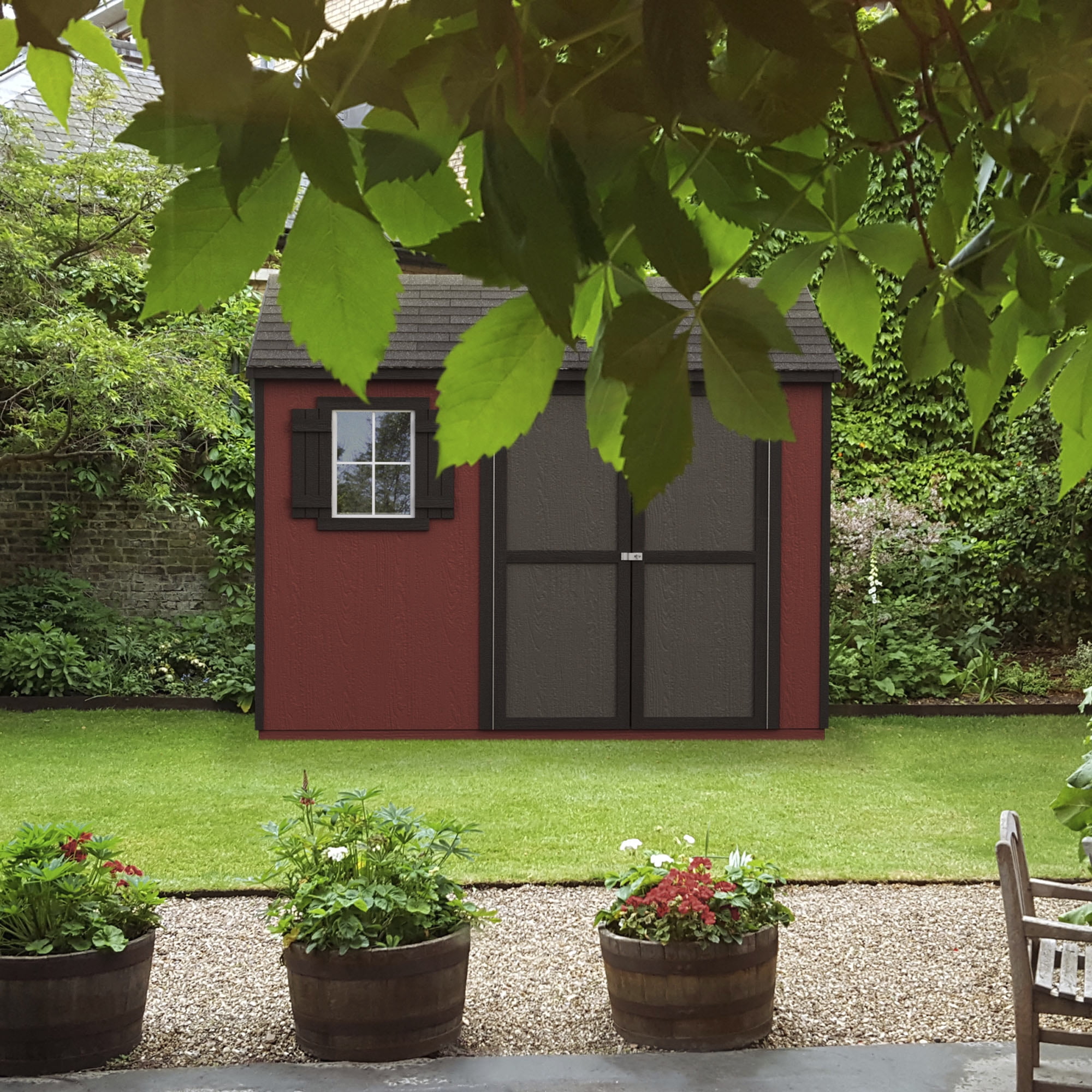 Handy Home Products Avondale 10 ft. x 8 ft. Wood Storage Shed