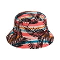 thumbnail image 4 of CCRFTGI Swim Trunks for Child Boys Beach Hawaiian Boys Swim Shorts Holiday Funny Striped Leaves Summer Clothes for Teens with Bucket Hat Vermilion 7-8 Years, 4 of 6