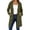 Army Green, variant on Women Long Zip Up Hooded Tunic Jacket, Oversized Drawstring Waist Midweight Fleece Sweatshirt Coat, Pocketed Casual Layering Outerwear for Fall Winter Daily Weekend (Sky Blue/M)