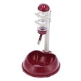 thumbnail image 2 of Dispensador automático de agua para perros y gatos, fuente para beber con elevación para mascotas, color marrón, 2 of 13