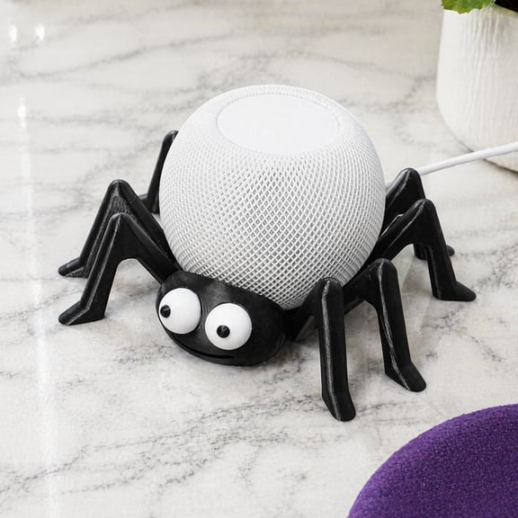 QuickGo Spider Shape Table Stand Holder Compatible with Alexa Echo Dot 4/5 & HomePod Mini, Decorative Desktop Ornament, Unique Desk Accessory for Home Decor