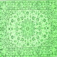 thumbnail image 1 of Ahgly Company Indoor Square Medallion Green Traditional Area Rugs, 6' Square, 1 of 1