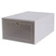 thumbnail image 1 of Caja de almacenamiento de zapatos transparente plegable, organizador de zapatos apilable de plástico, 1 ud.(Compre 2 y ahorre 10%), 1 of 1