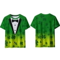 thumbnail image 6 of Mens St Patricks Day Shirt Shamrock Graphic T-Shirt Novelty Short Sleeve Shirts Casual Round Neck Tops Summer Basic Tees, 6 of 8