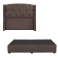 thumbnail image 1 of Base de cama King Size con Cabecera DICASA Café, 1 of 7