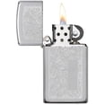 thumbnail image 5 of Zippo Lighter - Personalized Customize Message Engrave on Slim Size Windproof Lighter (Chrome Venetian) #1652, 5 of 10