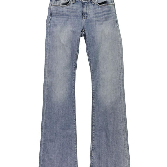 Hudson Womens Drew Mid-Rise Boot Cut Jeans, Blue, 26