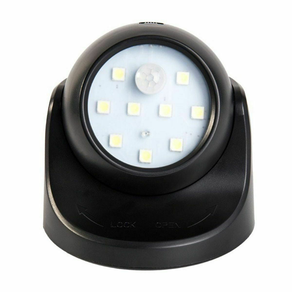 Details about   360° Battery Power Motion Sensor Security White LED Light Garden Outdoor Indoor 