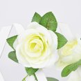 thumbnail image 5 of FOMIYES 3Pcs Artificial Rose Vine White Rattan Decoration for Wedding Party Home Wall Hanging Ornament, 5 of 8