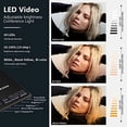 thumbnail image 3 of Luz selfie con luz y teléfono, 3 modos de luz Handy Licht con 60 LED de alta potencia, batería de 2000 mAh, batería CRI 95+ para Handy/Tablet/Laptop, zoom Anrufe TikTok Live Streaming Licht, 3 of 5