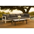 thumbnail image 2 of Meridian Furniture Nizuc Table Basse de Patio Extérieur en Bois Blanc, 2 of 7