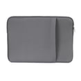 thumbnail image 1 of Graflsoa Slim Gray Laptop Sleeve for 15" Ultrabooks, Tablets, and Notebooks with Anti-Static Foam Padding and Front Storage Pocket, 1 of 6
