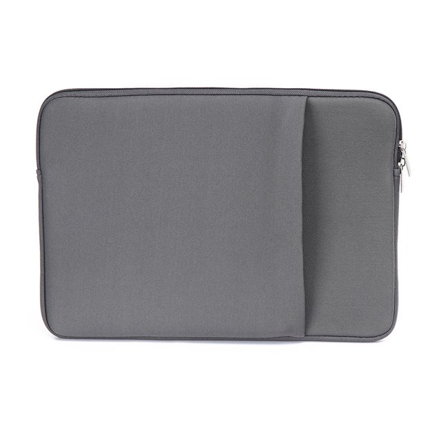 B2015 Laptop Sleeve Soft Zipper Pouch 15'' Laptop Bag Replacement for MacBook Air Pro Ultrabook Laptop Grey