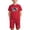 Red, variant on Kids Gray American Flag 4th of July Outfit, Unisex Patriotic T-Shirt and Shorts 2-Piece Set for Kids Boys Girls,Size 5 T