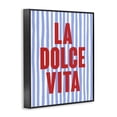 thumbnail image 3 of Stupell Industries Contemporary La Dolce Vita on Blue Black Framed Giclee Art, 24 x 30, by House of Lulu, 3 of 8