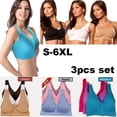 thumbnail image 3 of 3 sujetadores deportivos finos, cómodos y sin relleno para mujer, de una sola capa, sin aros, lencería y ropa interior femenina., 3 of 4