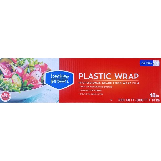 Professional Plastic Wrap With Cutter Slide 3000 Foot X 18 Inches Food