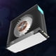 thumbnail image 1 of Enfriador de SSD Disipador de calor SSD ARGB M.2 2280 con ventilador dual PWM de 50 mm para PC de escritorio M.2 (negro), 1 of 9