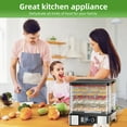 thumbnail image 7 of FOUKUS 7-Tray Food Dehydrator Machine: 400W Electric Food Dryer for Jerky, Fruits, Vegetables, Dog Treats, Herbs, Snacks - Adjustable Temperature & 24H Timer, LCD Display, Silicone Tongs Included, 7 of 7
