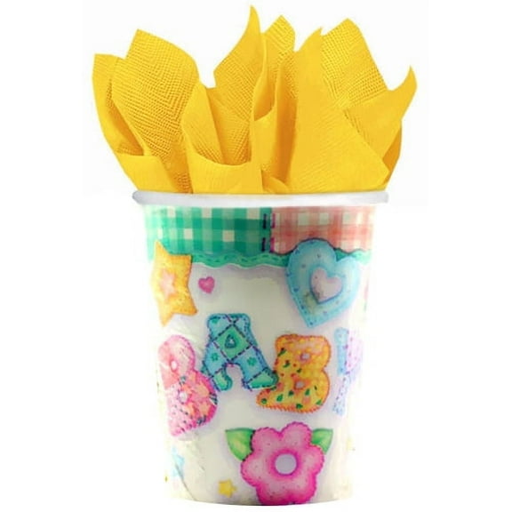 Baby Shower Quilt 9oz Paper Cups (8ct)