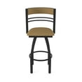 thumbnail image 5 of 860 Hunter 25" Swivel Counter Stool with Black Wrinkle Finish and Canter Saddle Seat and Back, 5 of 5