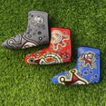 thumbnail image 1 of Golf Blade Putter Cover Putter Cover Golf Putter Head Cover Headcover Shamrock Embroidered Blade Fit All Brands 3pcs, 1 of 6