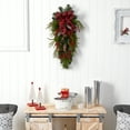 thumbnail image 4 of Nearly Natural 24" Holiday Christmas Pine Cones, Berry and Bells Swag, 4 of 4