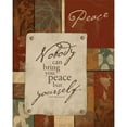 thumbnail image 3 of Grey, Jace 12x14 Black Modern Framed Museum Art Print Titled - Peace, 3 of 5