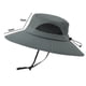 thumbnail image 2 of Sombrero para el sol impermeable de secado rápido para montañismo al aire libre, sombrero de pescador con protección solar, sombrero de verano para hombre, sombrero parasol de ala grande, 2 of 5