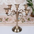 thumbnail image 3 of Candebro de 5 ves de 2 piezas, candebro de 10 pulgadas, candebro de ve Baoblaze Candelabro, 3 of 3