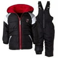 thumbnail image 1 of iXtreme Boys 4-7 Color-block Raglan 2-Piece Snowsuit (Black 4), 1 of 2
