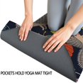 thumbnail image 3 of Cute Hedgehog Pattern with Pioneer Flower Hot Yoga Mat Towel Non Slip for Hot Yoga - Quick-Drying Yoga Mat Cover with 4 Corner Pockets with Travel Bag - Hot Yoga Towel Non Slip 70"x26", 3 of 6