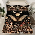 thumbnail image 2 of jejeloiu Halloween Spooky Bats Full Size Sheets,Cartoon Mushroon Flower Bed Sheets,Galaxy Starry Night Sheet Sets,Microfiber Bedroom Decor,4pcs, 2 of 7