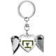 thumbnail image 1 of Watch perro mascota Frontera Llavero de alas de ángel en forma de corazón, 1 of 3