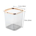 thumbnail image 2 of OUSITAID Household Trash Can Portable Trash Container Clear Garbage Bucket Wastepaper Basket, 2 of 6