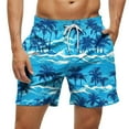 thumbnail image 2 of Nmnitkp Men's Swim Trunks Swimwear Gradient Color Quick Dry Beach Shorts with Zipper Pockets Mens Swim Trunks,Boys Swim Trunks Sun Protection Multicolor,5XL, 2 of 6