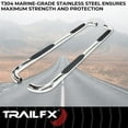 thumbnail image 2 of TrailFX 1130304091 TFX Round Tube Side Steps NERF BAR ROUND 3", 2 of 2