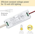 thumbnail image 5 of Armacost Lighting 810240 Alimentation LED 12 Volts, 24 Watts, Blanc, 5 of 5