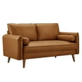 thumbnail image 5 of Modway Revive Upholstered Vegan Leather Loveseat in Tan, 5 of 9