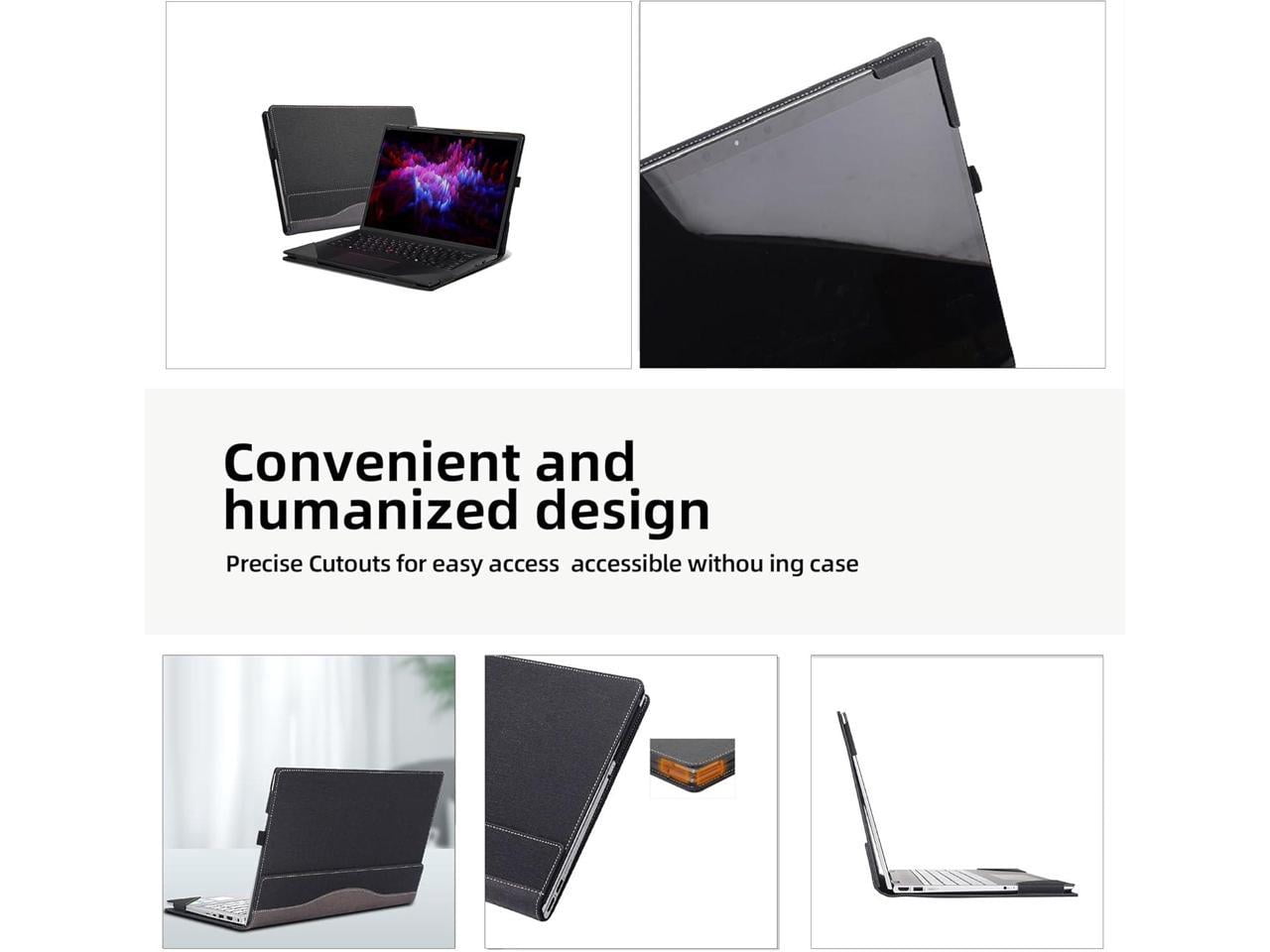 Laptop Cover for Lenovo ThinkPad P14s Gen 5 14 inch All Inclusive Drop Case 14" PU Leather Inside Pocket Cover