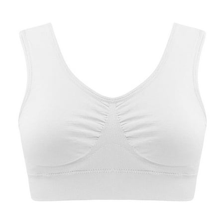 Bigersell Cute Push up Bra On Sale Women s Comfortable Seamless Body Shaping Wireless Bra Shockproof Seamless Underwear Balconette Bra Style F-137 White L