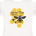 thumbnail image 4 of Inktastic Honeycomb Save The Bees Boys or Girls Long Sleeve Baby Bodysuit, 4 of 5