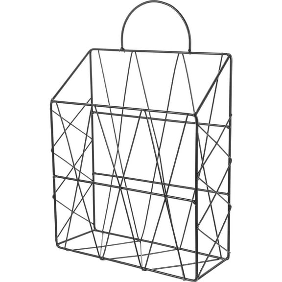 unbranded  Portable Newspaper Rack Pen Cabinet Homesteading Books Office Black