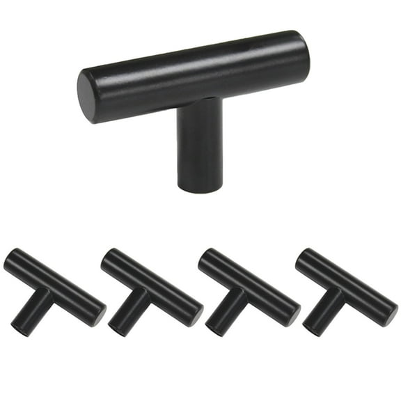 Matte Black Cabinet Hardware Stainless Steel Drawer Knobs 30 Pack - Kitchen Cabinet Door Knobs