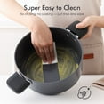thumbnail image 3 of SENSARTE Ceramic Nonstick Stock Pot with Lid, 5Qt Soup Pot, Pasta Pot with Anti-Scald Handle, Induction Compatible, Dishwasher Safe, Gray, 3 of 8